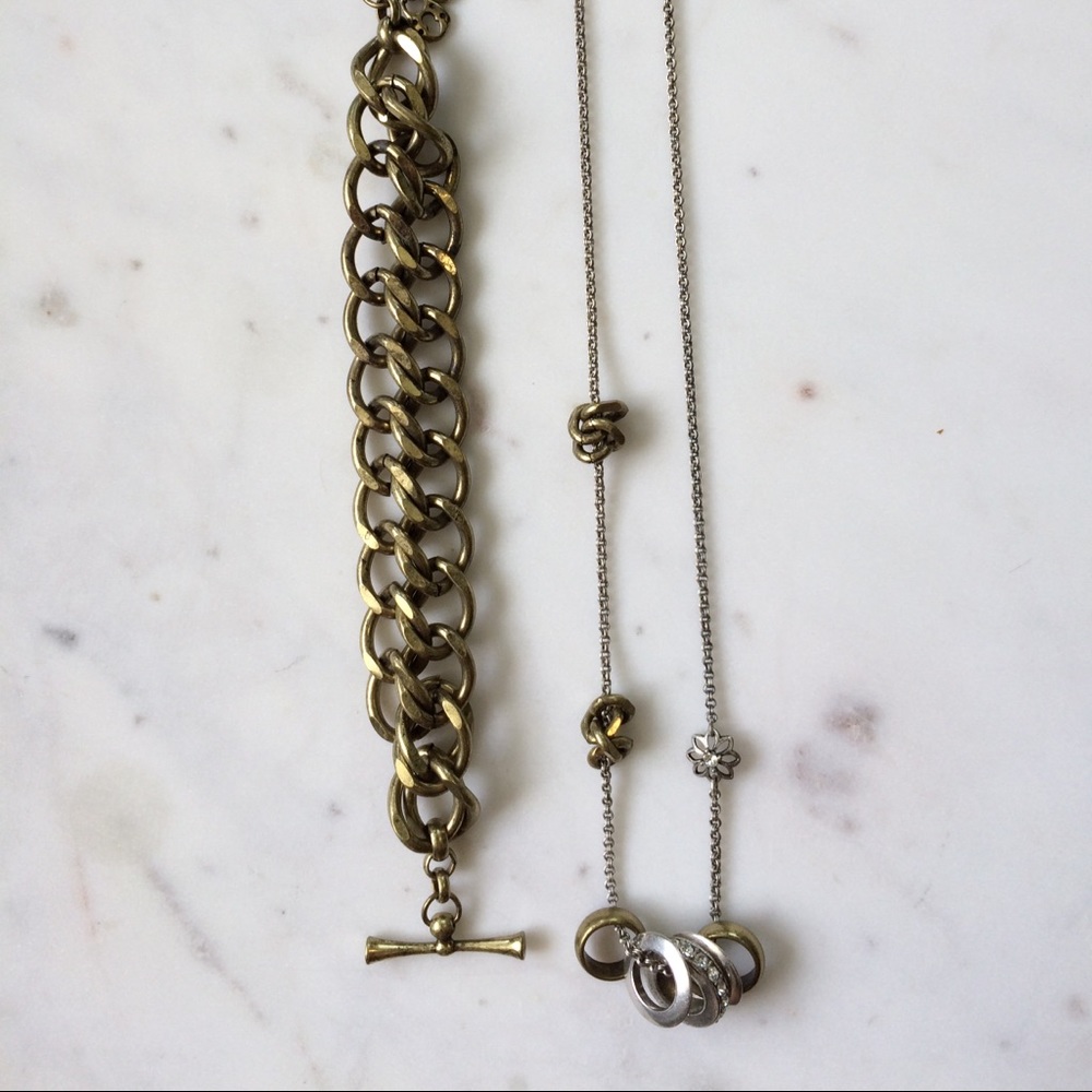 Fossil Bracelet and Necklace Set